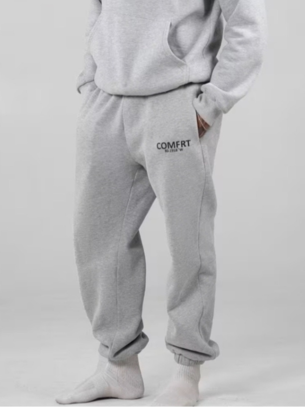 New Comfrt Coordinate Mist Sweatpants Heathered Gray Unisex Size 2XL